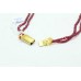 Red Ruby faceted Natural Beads Stones NECKLACE 2 lines 97 Carats